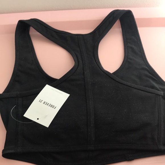 Forever 21 Mesh Corset Longline Sports Bra NWT - Picture 5 of 5